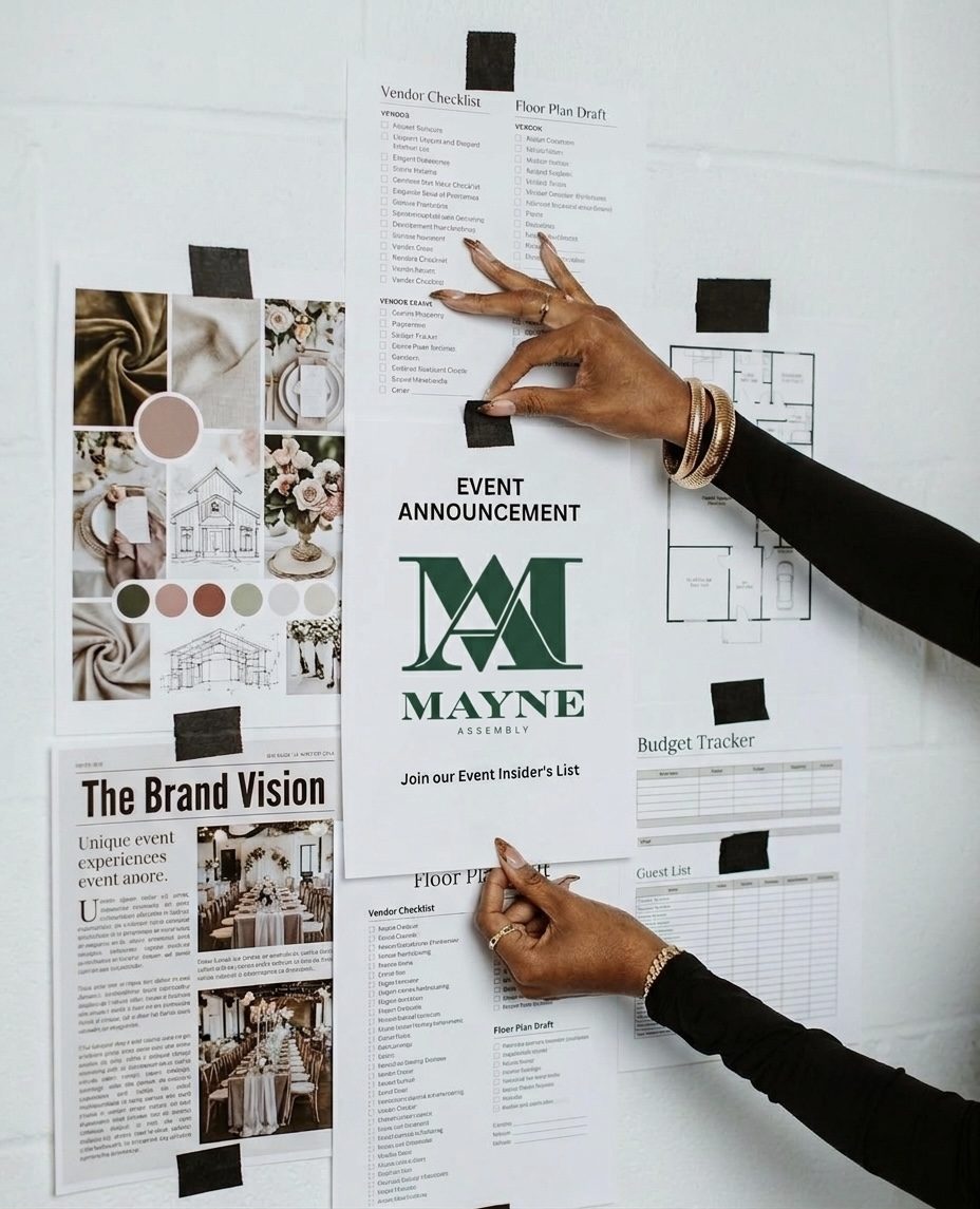 Planner wall — Mayne Assembly